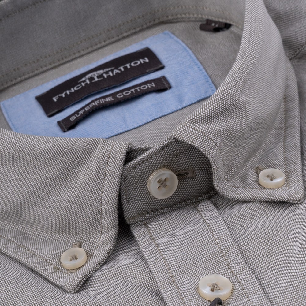 Fynch-Hatton Χακί Πουκάμισο Button Down - 1414  6050