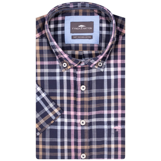 Fynch-Hatton Μπλε Σκούρο Πουκάμισο Button Down - 1504  8471