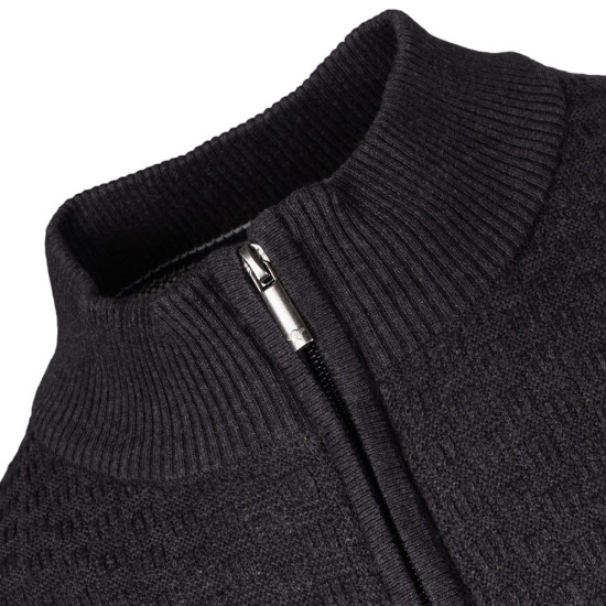 Fynch-Hatton Μαύρη Ζακέτα High Neck - 1508  645