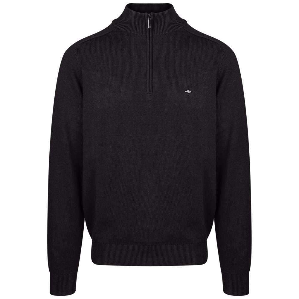 Fynch-Hatton Μαύρο Half Zip - 1509  203