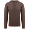 Fynch-Hatton Καφέ Πουλόβερ C Neck 100% Wool - 1509  715