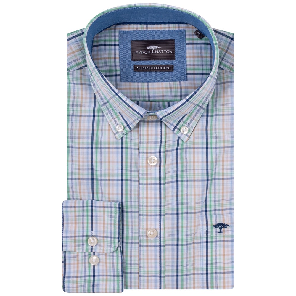 Fynch-Hatton Πράσινο Πουκάμισο Button Down - 1513  5350