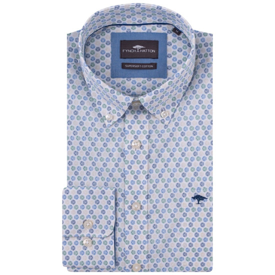 Fynch-Hatton Λευκό Πουκάμισο Button Down - 1513  5360