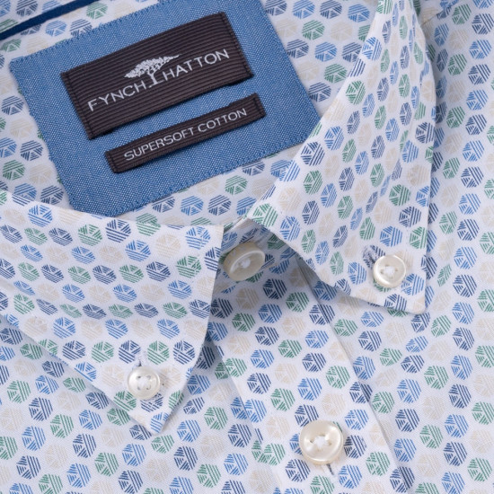 Fynch-Hatton Λευκό Πουκάμισο Button Down - 1513  5360