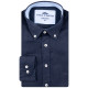 Fynch-Hatton Μπλε Σκούρο Πουκάμισο Button Down 100% Linen - 1513  6000