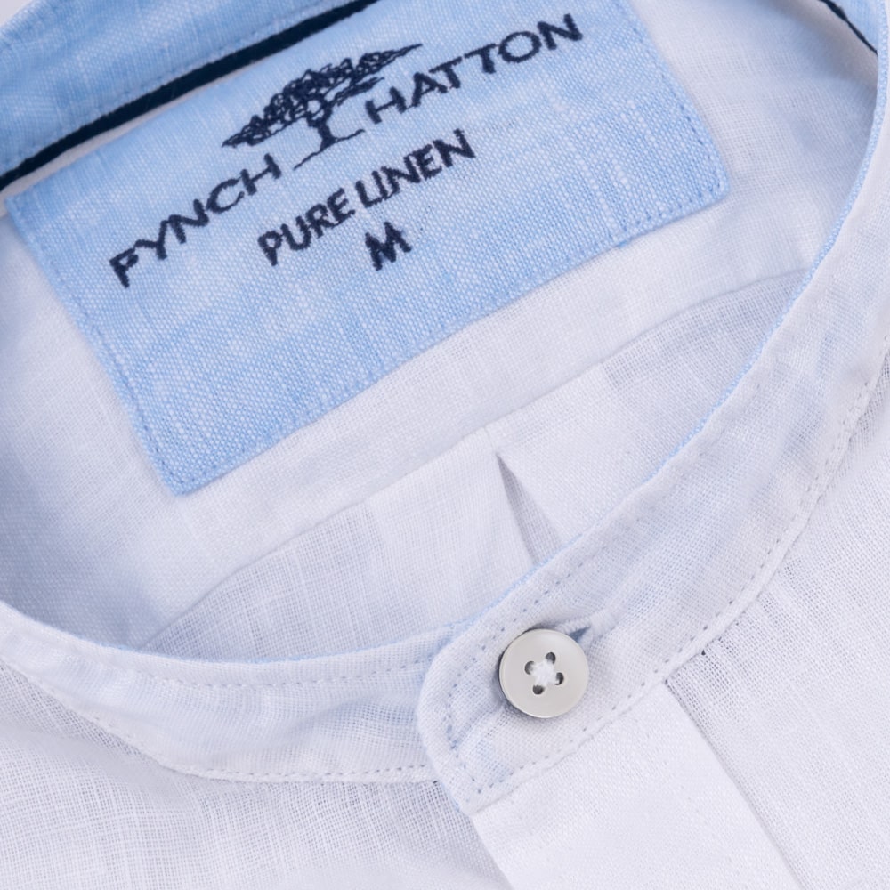 Fynch-Hatton Λευκό Πουκάμισο 100% Λινό - 1513  6008