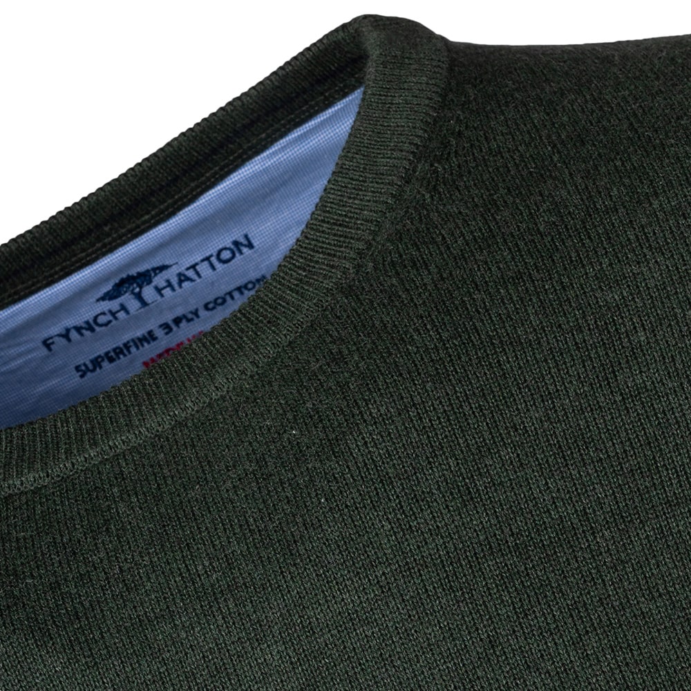 Fynch-Hatton Πράσινο Πουλόβερ C Neck - 1514  210