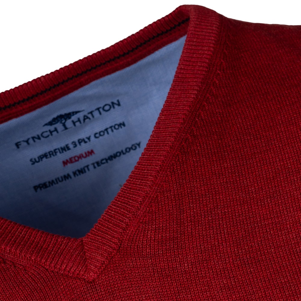 Fynch-Hatton Κόκκινη Καζάκα V Neck - 1514  214