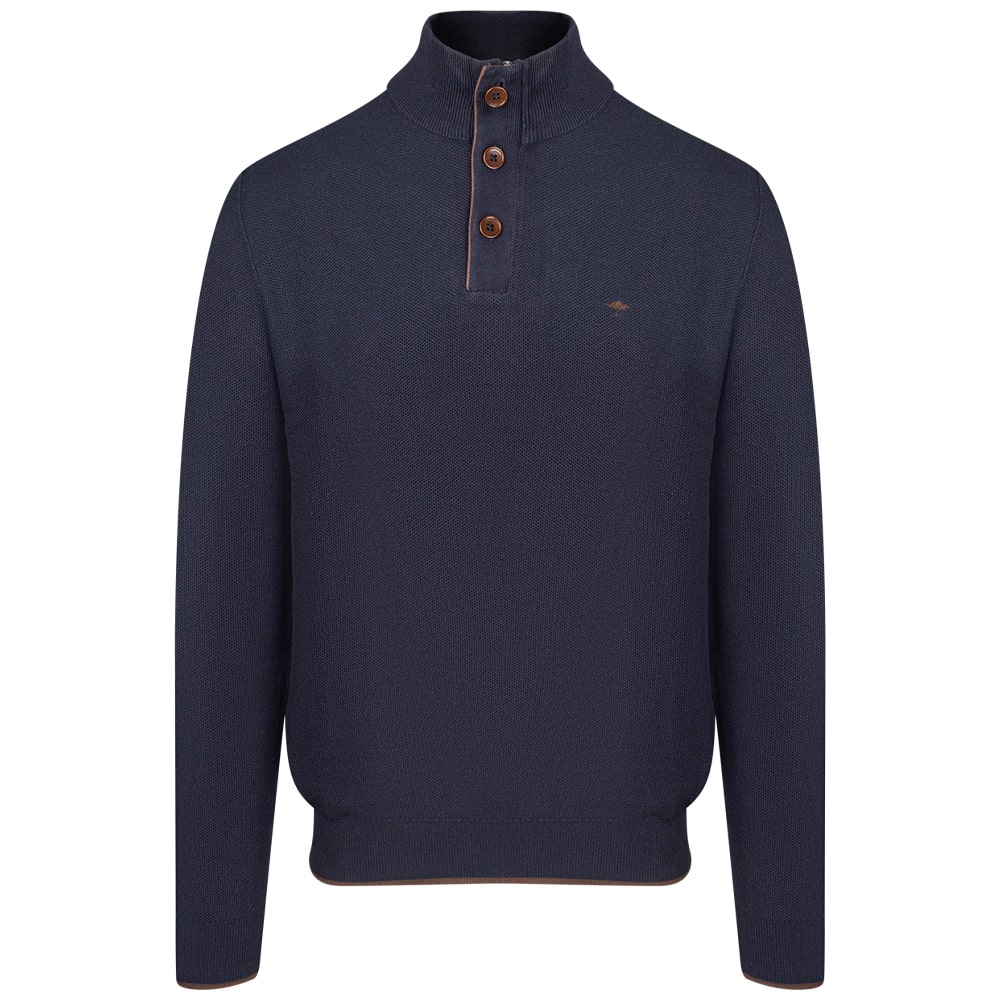 Fynch-Hatton Μπλε Half Zip - 1514  219