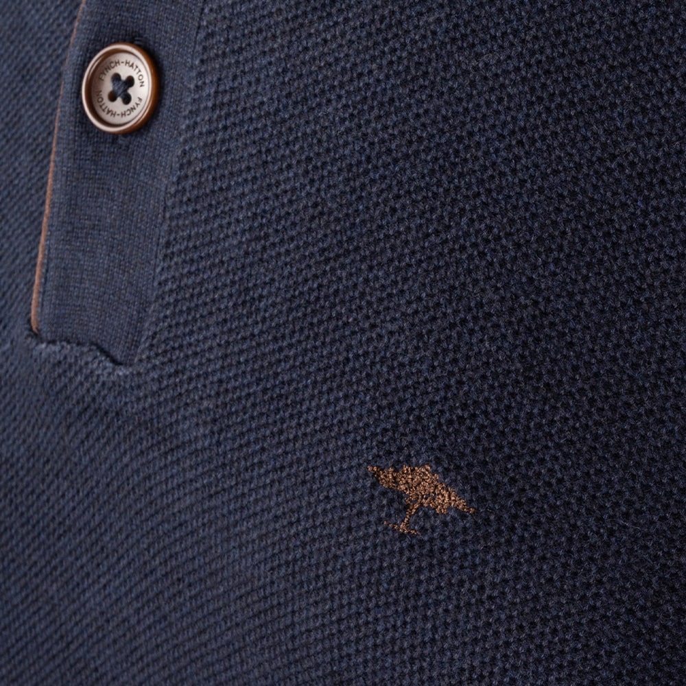 Fynch-Hatton Μπλε Half Zip - 1514  219