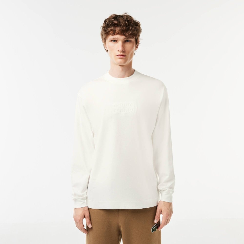 Lacoste Λευκή Μπλούζα C Neck - 3TH2505