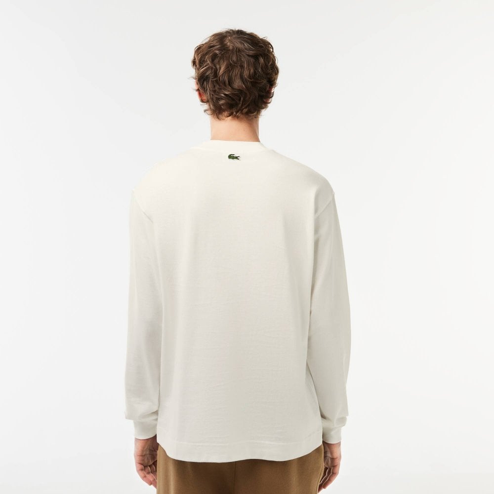 Lacoste Λευκή Μπλούζα C Neck - 3TH2505