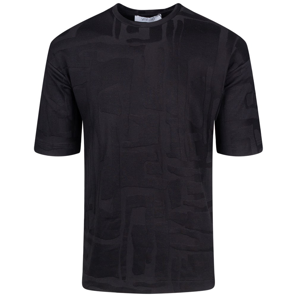 Vittorio Μαύρο T-Shirt C Neck - 200-2526-012