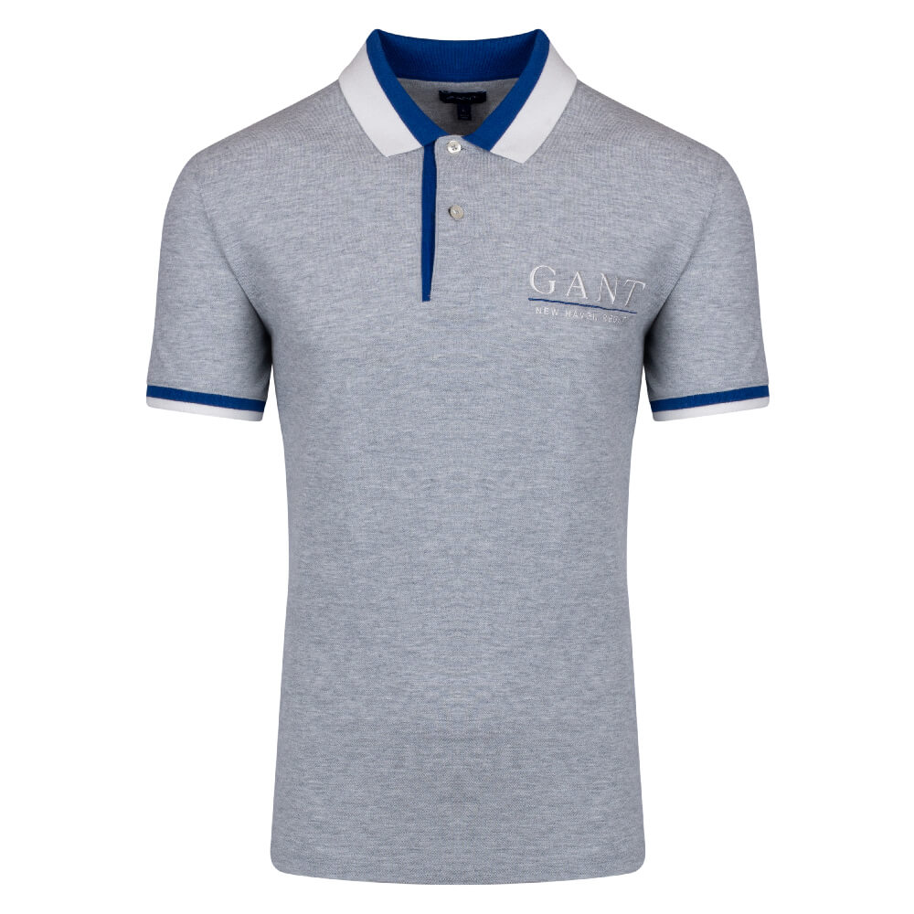 Gant Γκρι Κοντομάνικο polo - 3G2022118