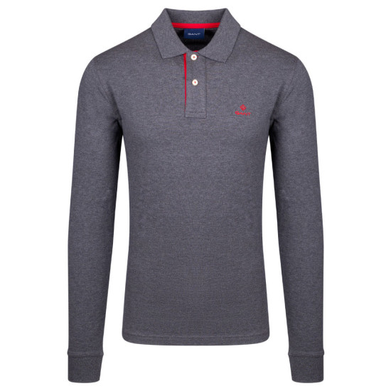 Gant Γκρι Μακρυμάνικο polo - 3G2055003