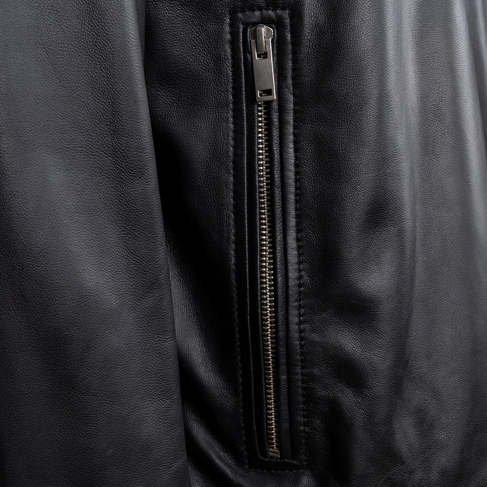 Guy Laroche Μαύρο Δερμάτινο Μπουφάν 100% Leather - 270
