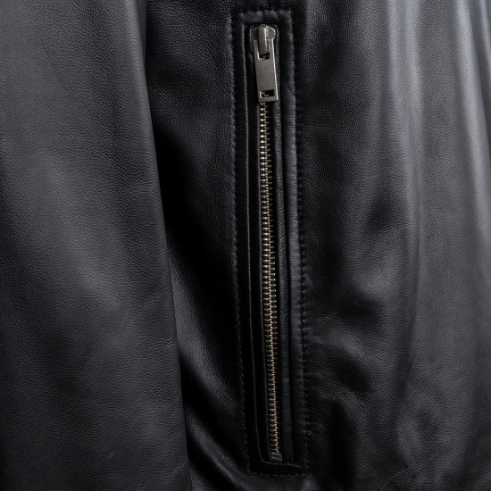 Guy Laroche Μαύρο Δερμάτινο Μπουφάν 100% Leather - 270