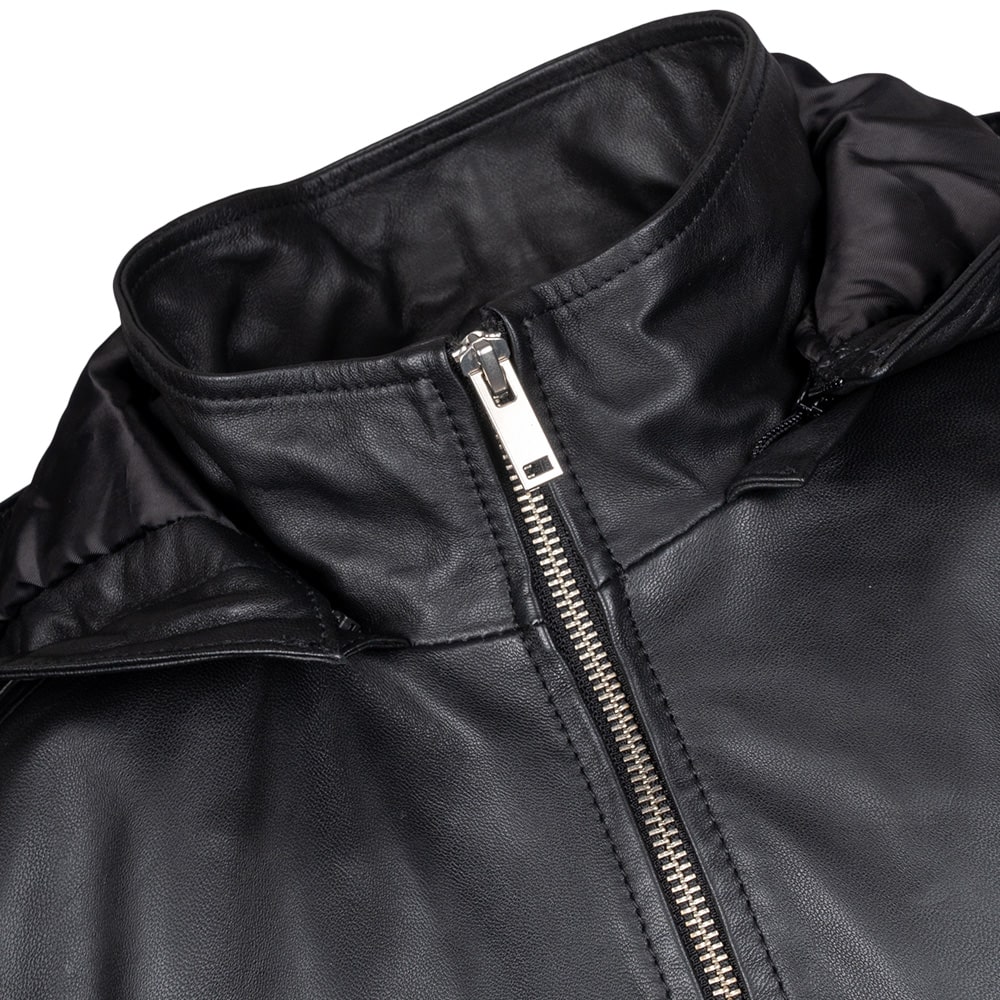 Guy Laroche Μαύρο Δερμάτινο Μπουφάν 100% Leather - 270