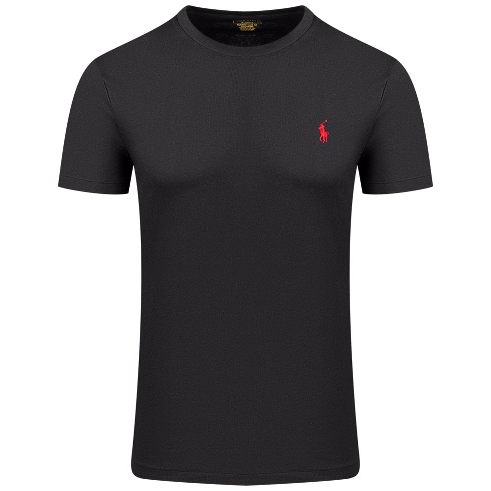 POLO RALPH LAUREN Μαύρο T-shirt C Neck - 3710680785001