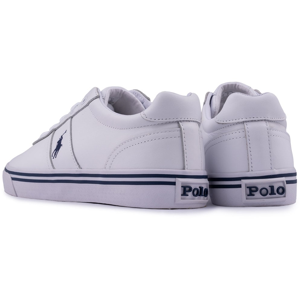 POLO RALPH LAUREN Λευκά Sneakers 100% Leather - 3816765046002
