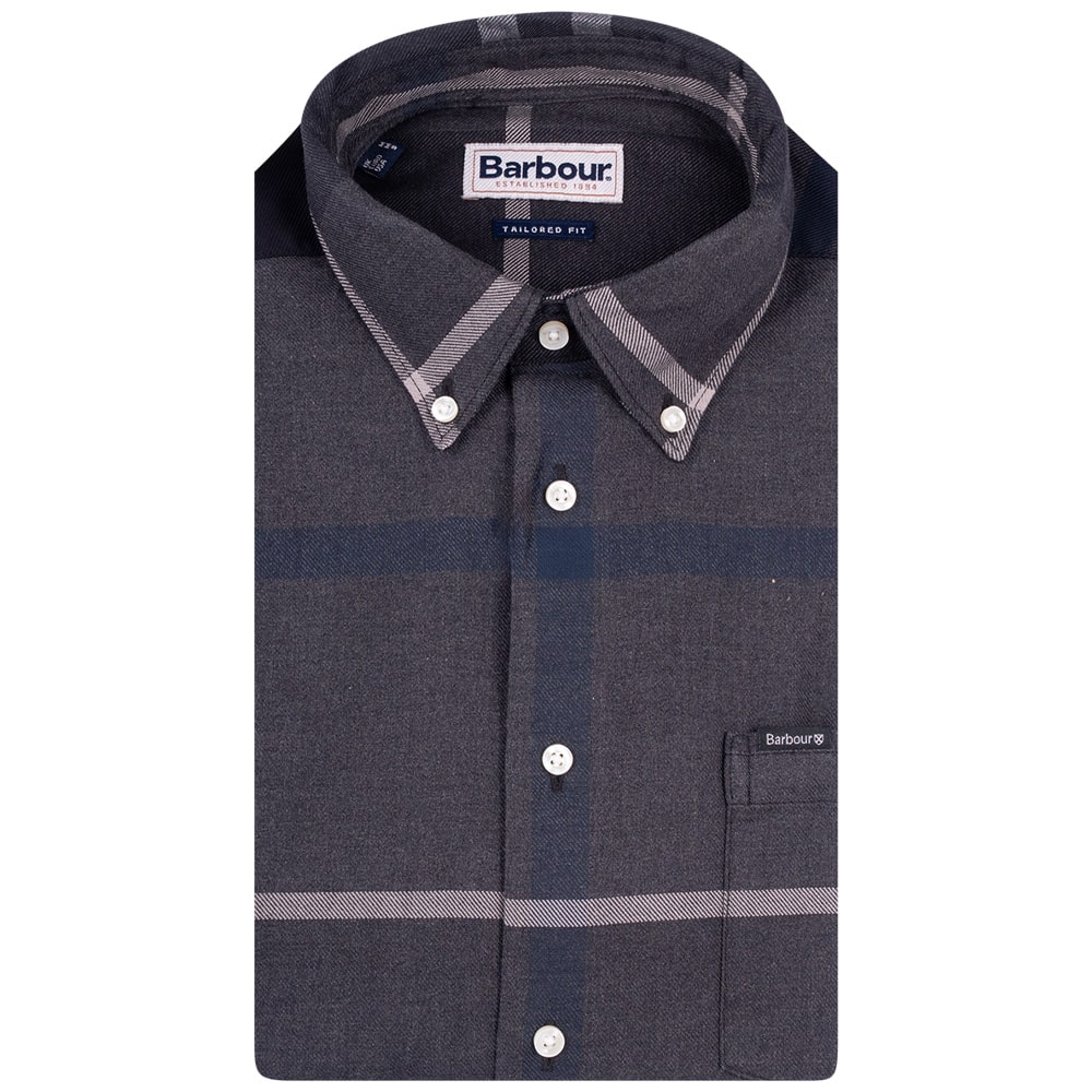BARBOUR Γκρι Πουκάμισο Καρό Button Down - 3BRMSH4980