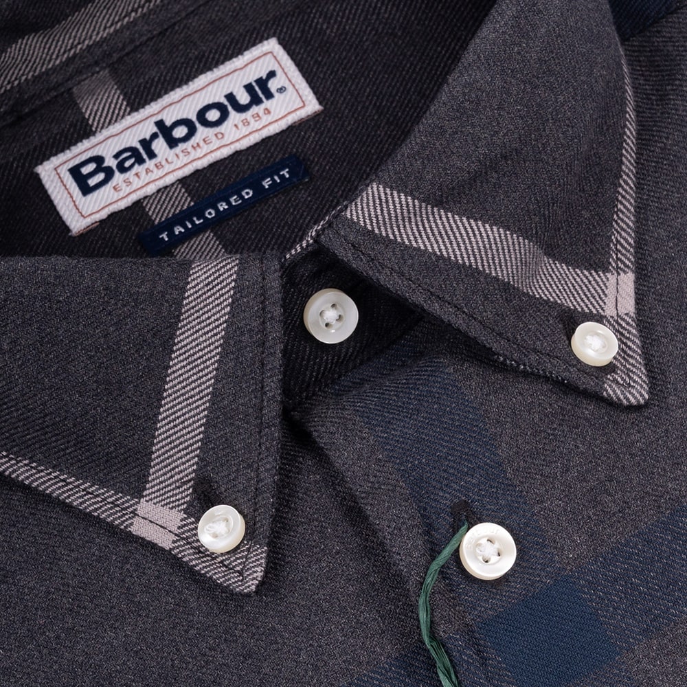 BARBOUR Γκρι Πουκάμισο Καρό Button Down - 3BRMSH4980