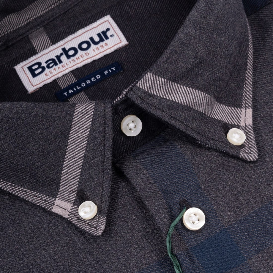BARBOUR Γκρι Πουκάμισο Καρό Button Down - 3BRMSH4980