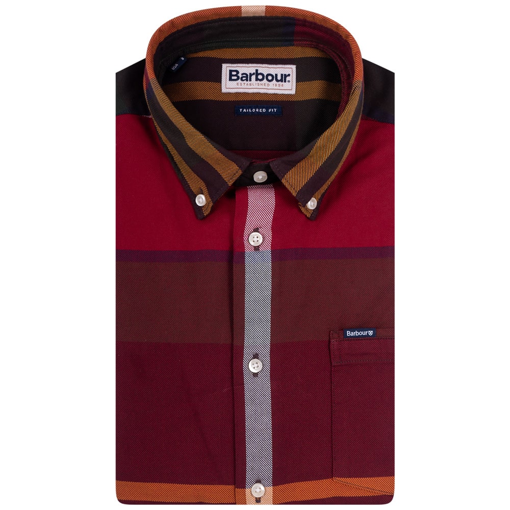 BARBOUR Κόκκινο Πουκάμισο Καρό Button Down - 3BRMSH4980