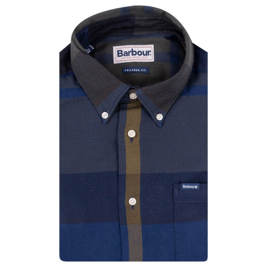 BARBOUR Πουκάμισο Μπλε Καρό Button Down - 3BRMSH4980 