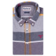 BARBOUR Πουκάμισο Γκρι Καρό Button Down - 3BRMSH4994 