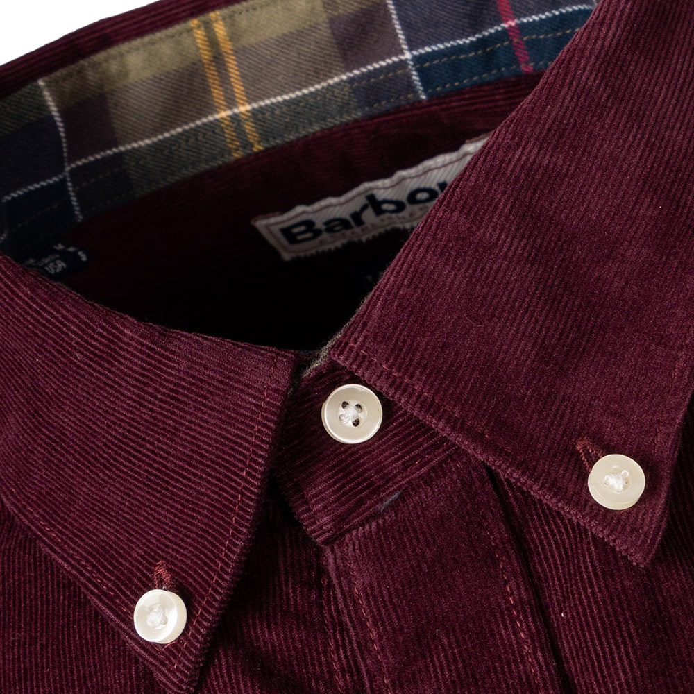 BARBOUR Κόκκινο Πουκάμισο Κοτλέ  Button Down - 3BRMSH5001 