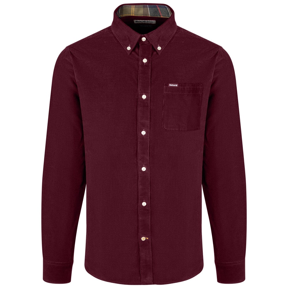 BARBOUR Κόκκινο Πουκάμισο Κοτλέ  Button Down - 3BRMSH5001 