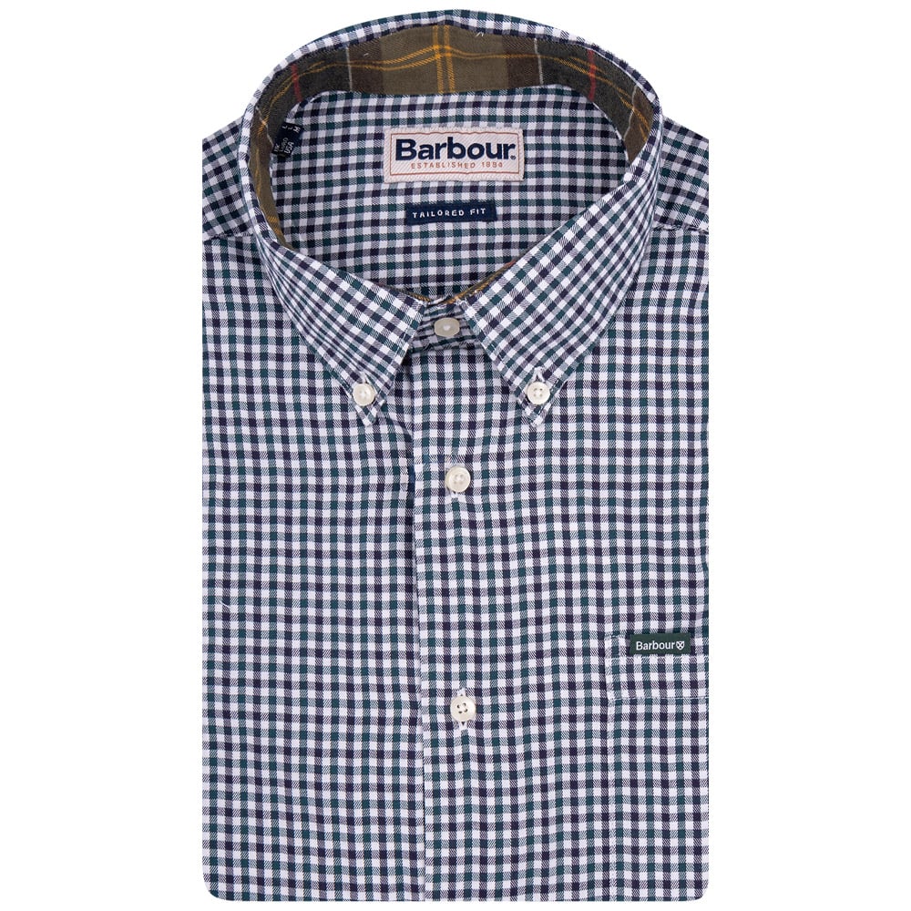 Barbour Μπλε Πουκάμισο Καρό Button Down - 3BRMSH5027 