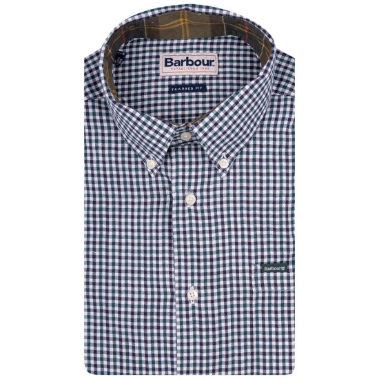 Barbour Μπλε Πουκάμισο Καρό Button Down - 3BRMSH5027 