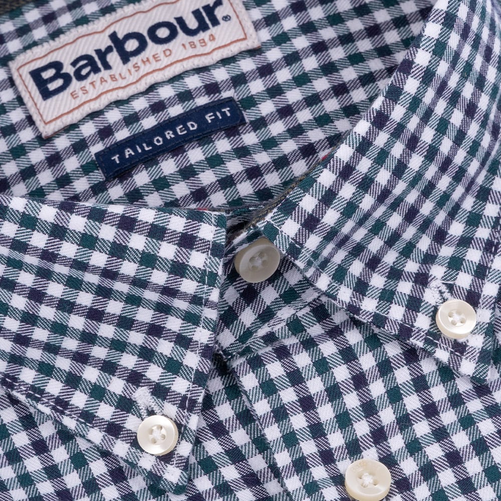 Barbour Μπλε Πουκάμισο Καρό Button Down - 3BRMSH5027 