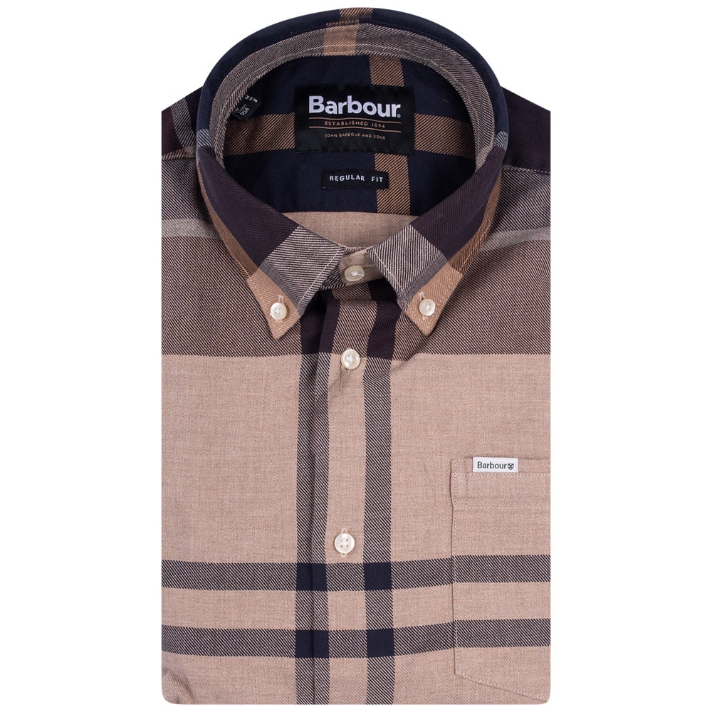 Barbour Μπεζ Πουκάμισο Καρό Button Down - 3BRMSH5382 