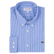 Lacoste Γαλάζιο Καρό Πουκάμισο Button Down - 3CH2932