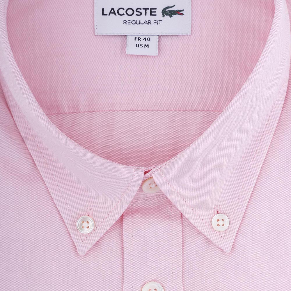 LACOSTE Πουκάμισο Button Down 100% Cotton 3CH2933 Ροζ