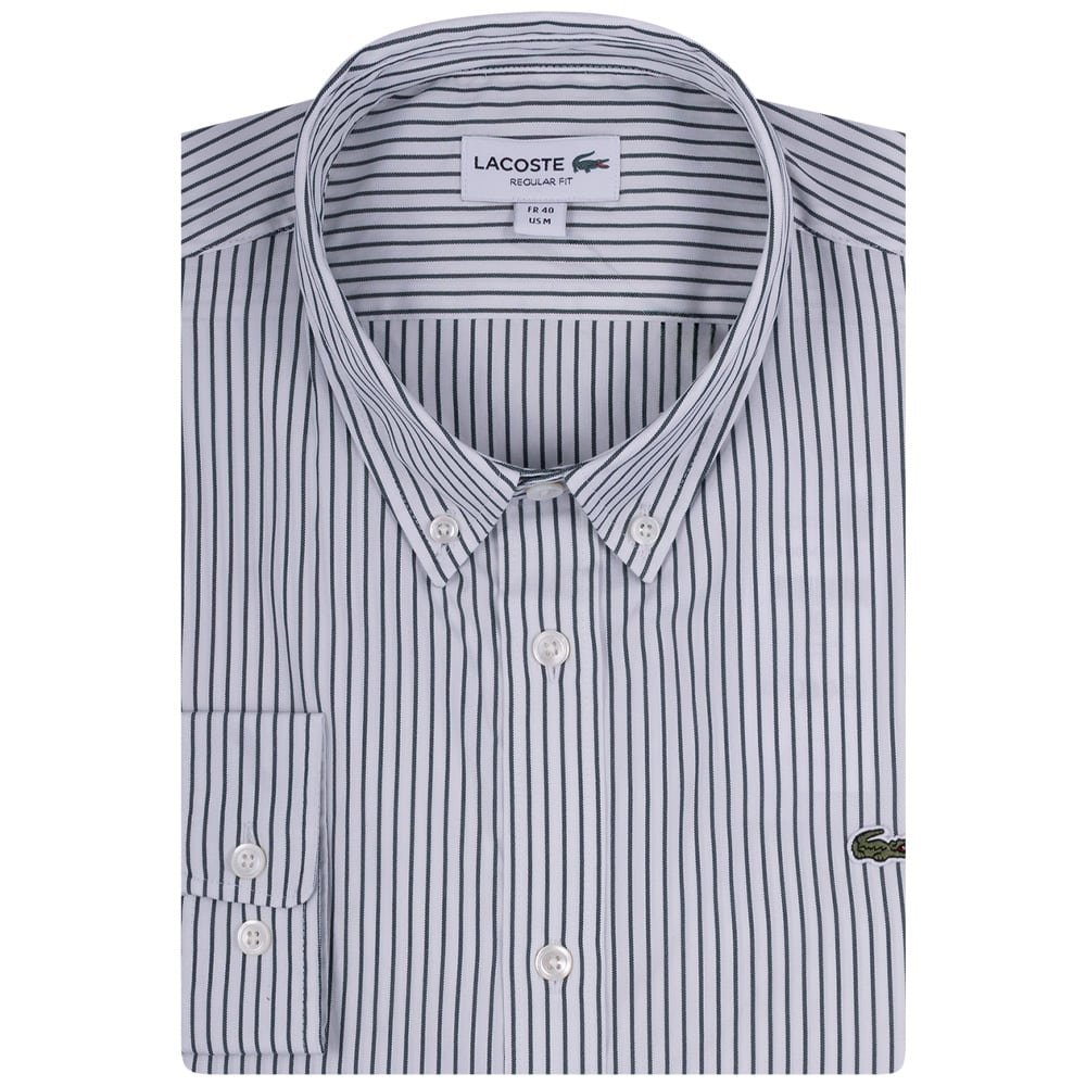 Lacoste Λευκό Πουκάμισο Button Down - 3CH5084