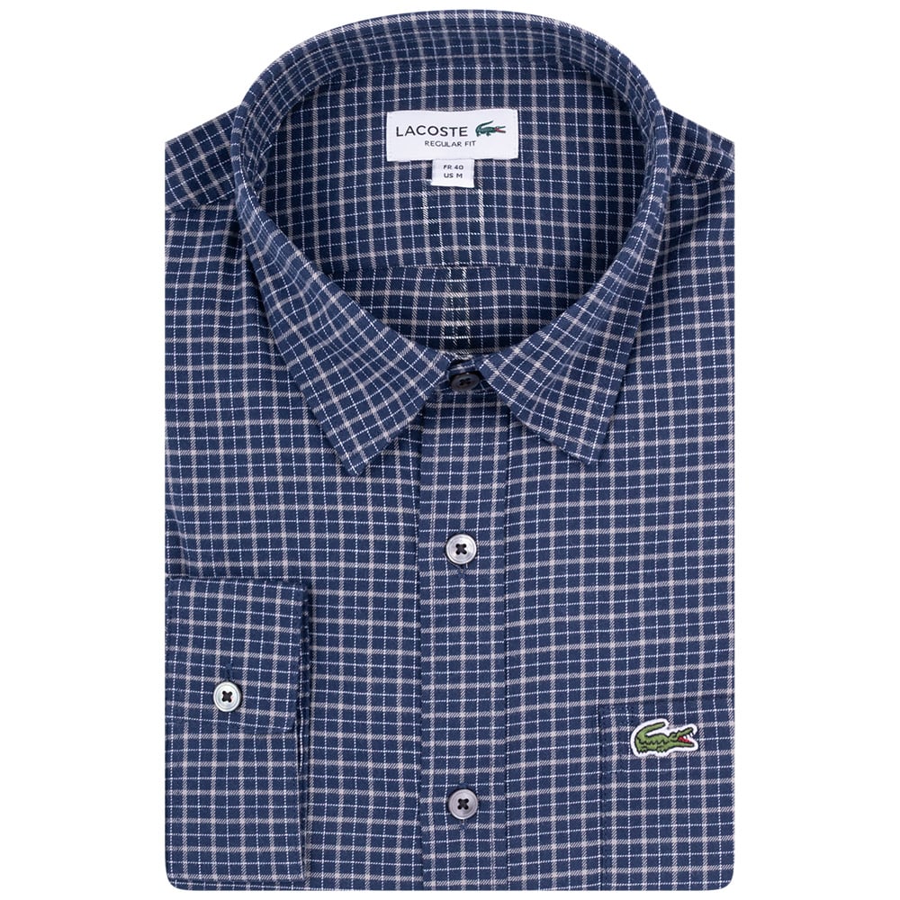 Lacoste Μπλε Πουκάμισο Καρό - 3CH5093