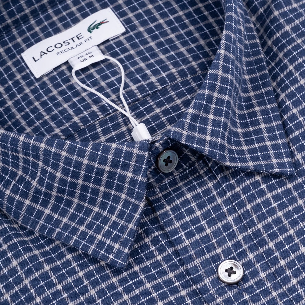 Lacoste Μπλε Πουκάμισο Καρό - 3CH5093