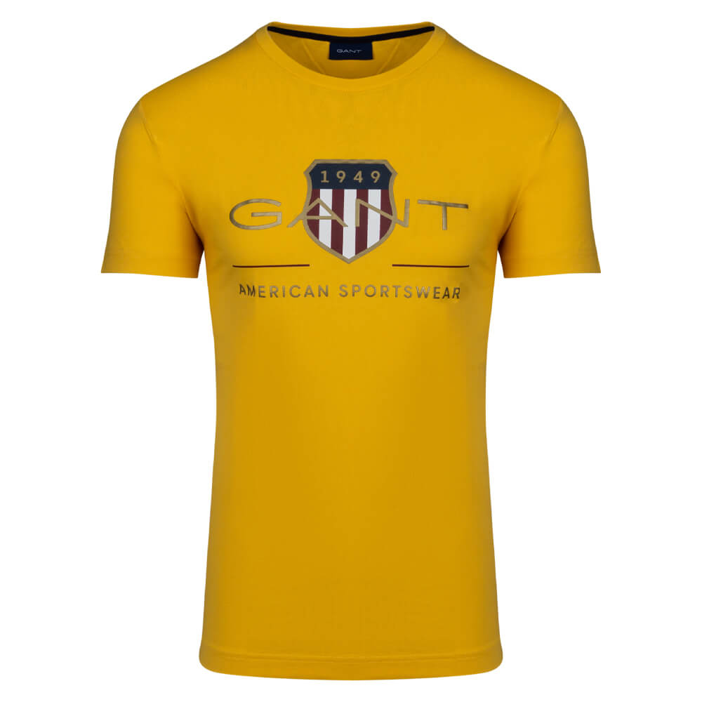 Gant Κίτρινο T-shirt C Neck - 3G2003099