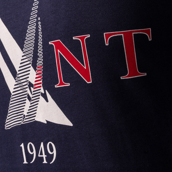 Gant Μπλε T-shirt C Neck - 3G2003163