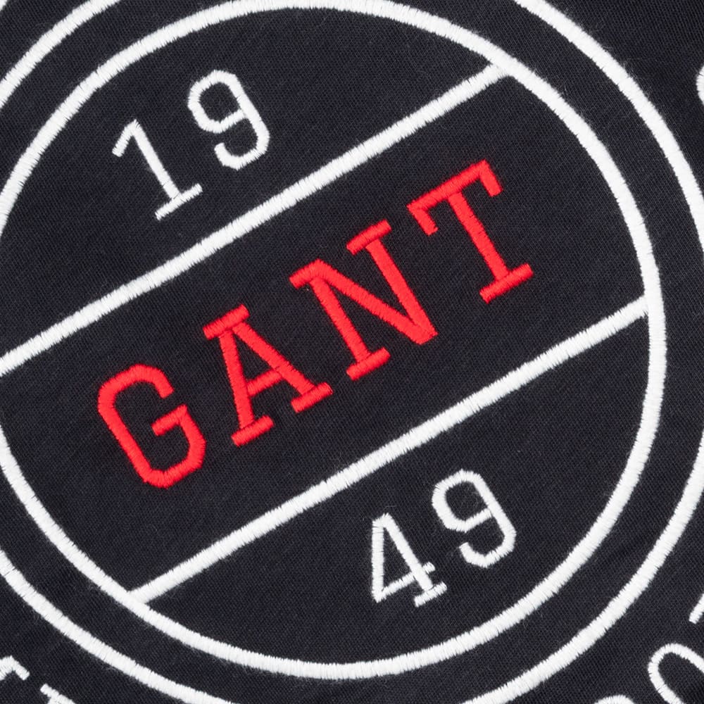 Gant Μαύρο T-shirt C Neck - 3G2003403