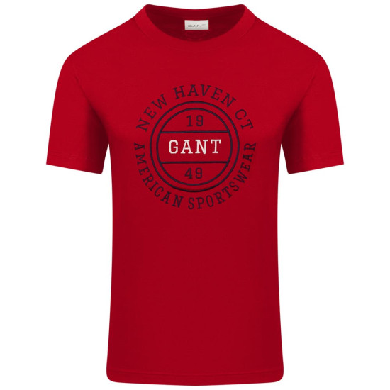 Gant Κόκκινο T-shirt C Neck - 3G2003403