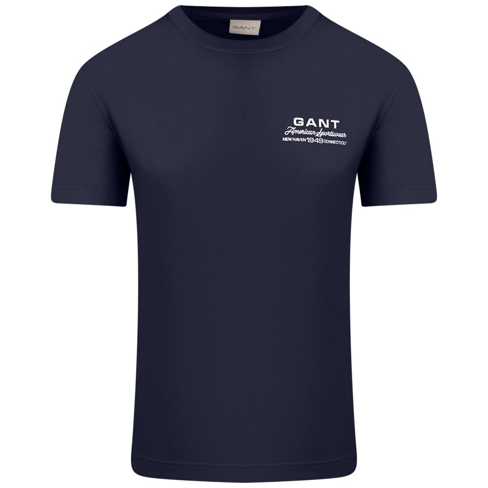 Gant Μπλε T-shirt C Neck - 3G2003409