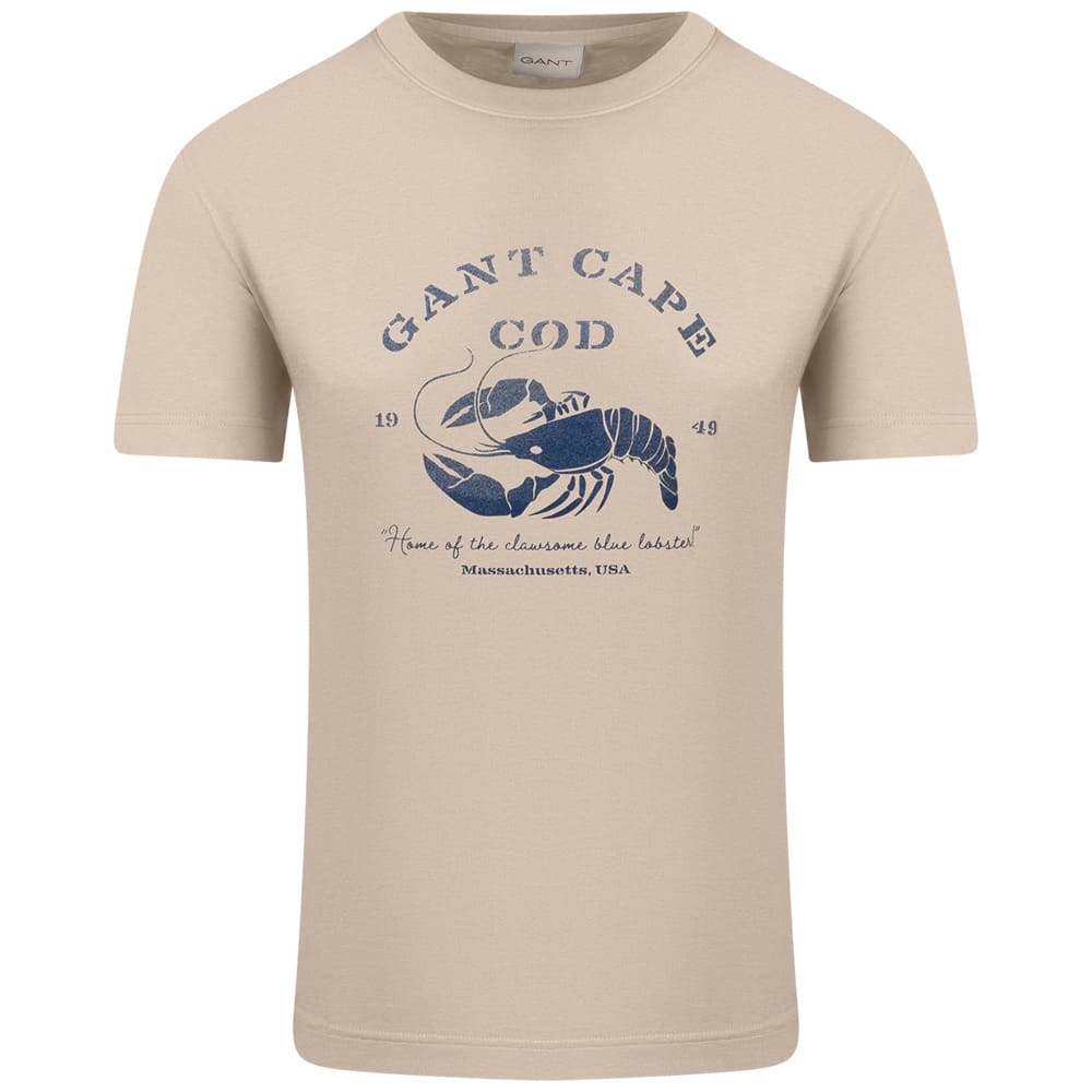Gant Εκρού T-shirt C Neck - 3G2003425