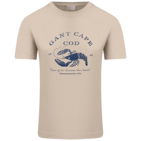 Gant Εκρού T-shirt C Neck - 3G2003425
