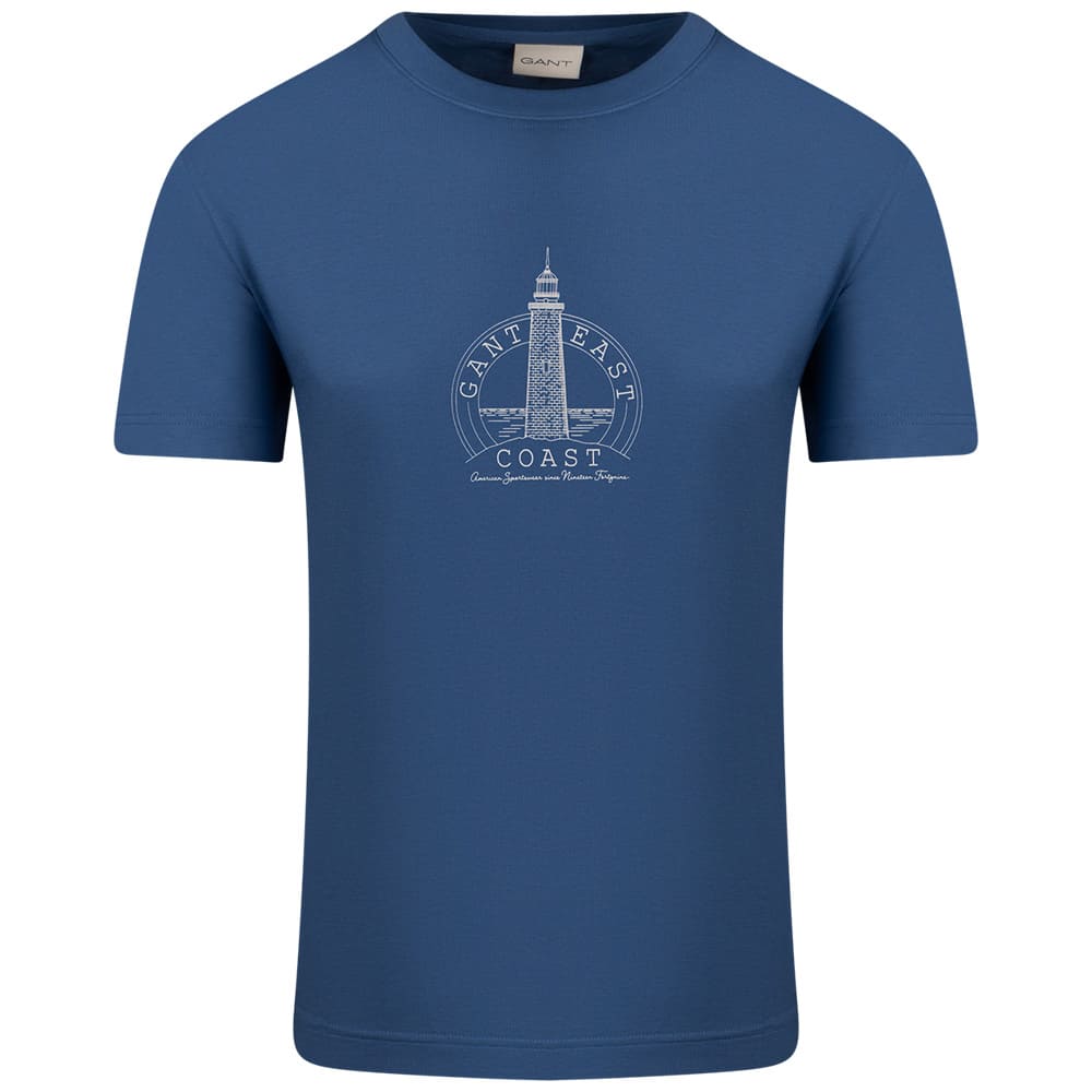 Gant Μπλε T-shirt C Neck - 3G2003425
