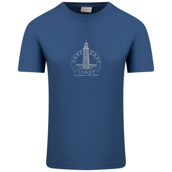 Gant Μπλε T-shirt C Neck - 3G2003425